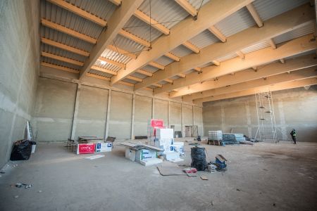 Postępy w pracach nad budową sali gimnastycznej przy SP1
